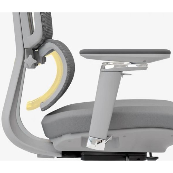 Фото - Крісло офісне Mealux S4 Air Fabric Grey (HF-S4 F/G)